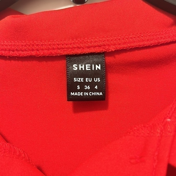 small red shein button up! - Picture 3 of 3